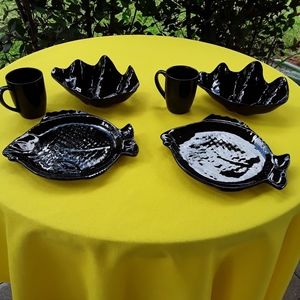 LAST DAY ........ Fish and SeaShell Dinnerware